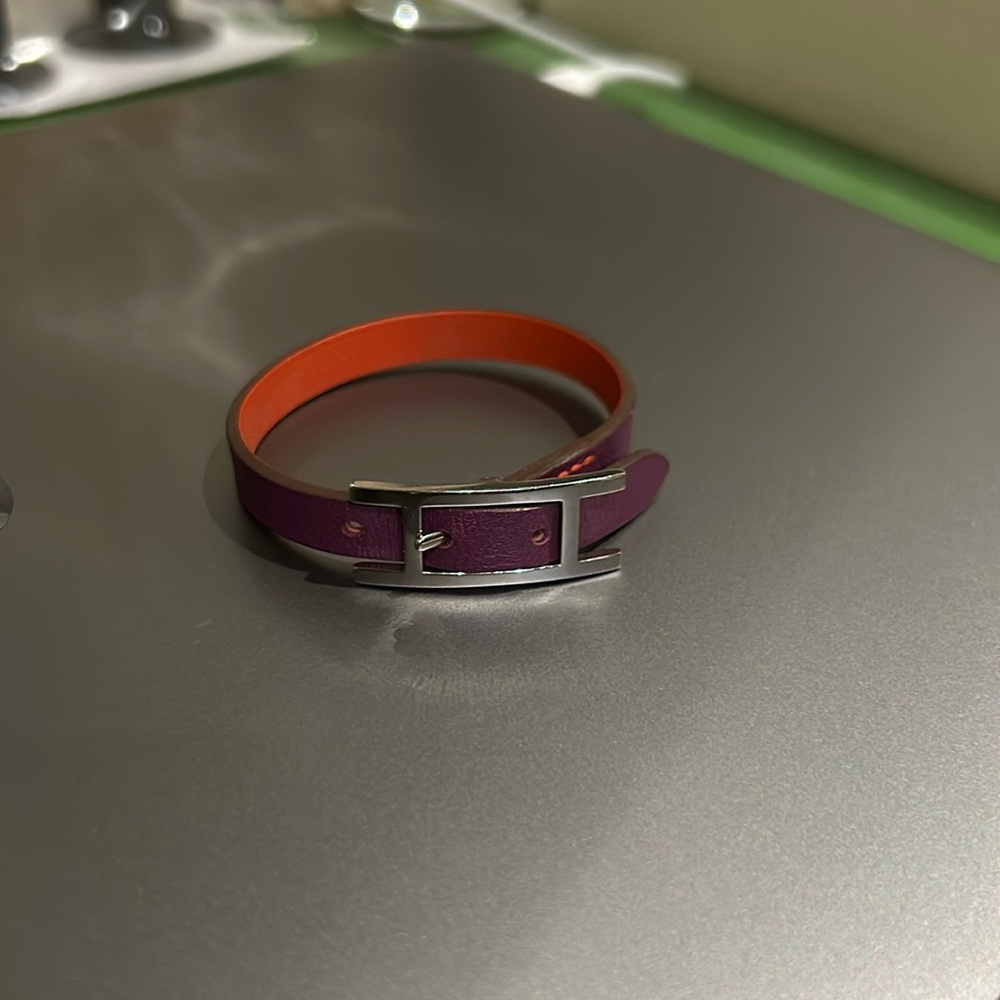 Hermes Swift Behapi Double Tour Bracelet Xs Anemo… - image 1